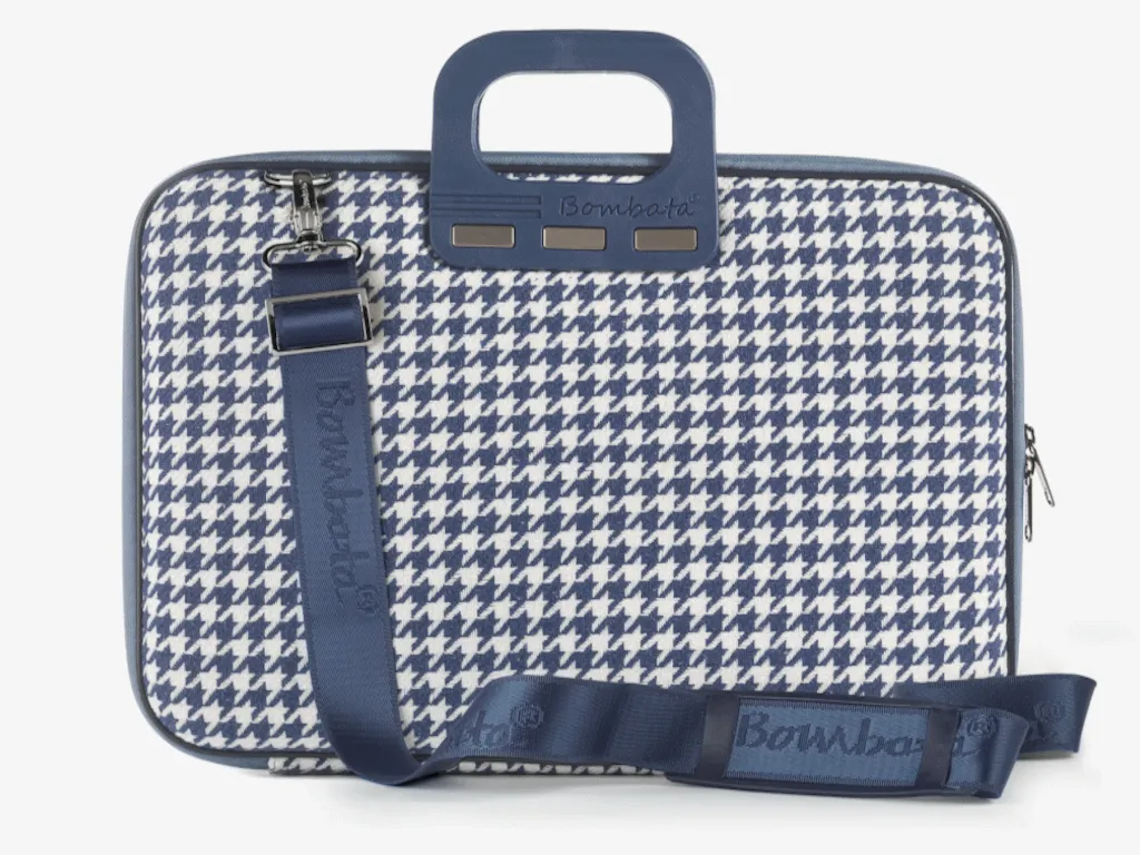 Bombata Torba BOMBATA Pied de Poule 15,6" /Dark Blue Slika 2